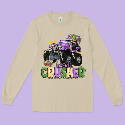 Beads Crusher Long Sleeve Tee Designed By Maliassmallbusiness