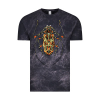 Cloud Black Acrocinus Beetle Illustrations Vintage Tee - LillyAllenDesigns