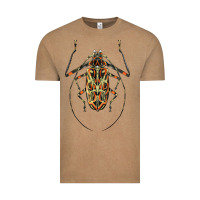 Acrocinus Beetle Illustrations Vintage Tee | Teevron