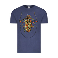 Vintage Denim Acrocinus Beetle Illustrations Vintage Tee - LillyAllenDesigns