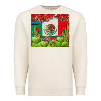 Sandshell Mexican Flag Premium Sweatshirt - texasbilliewilder