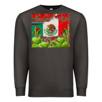 Smoke Mexican Flag Premium Sweatshirt - texasbilliewilder