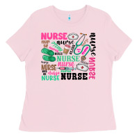 Bubblegum Pink nurse Ladies Tee - Zillion Design Studio