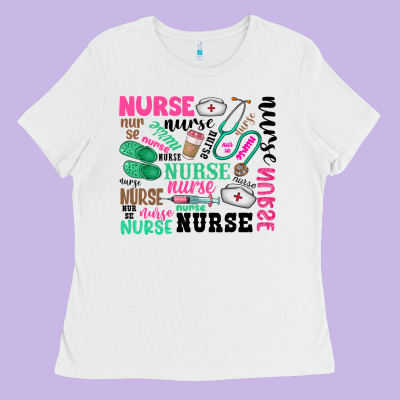 Nurse Ladies Tee Designed By Zillion Design Studio