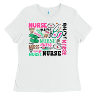 White nurse Ladies Tee - Zillion Design Studio