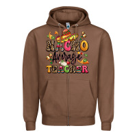 Chestnut nacho average teacher Zipper Hoodie - LillyAllenDesigns