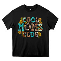 Black cool moms club Heavy Core Tee - Zillion Design Studio