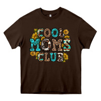 Chocolate Brown cool moms club Heavy Core Tee - Zillion Design Studio