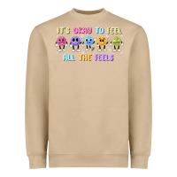 Mushroom it's okay to feel all the feels Heavyweight Sweatshirt - MaliasSmallBusiness