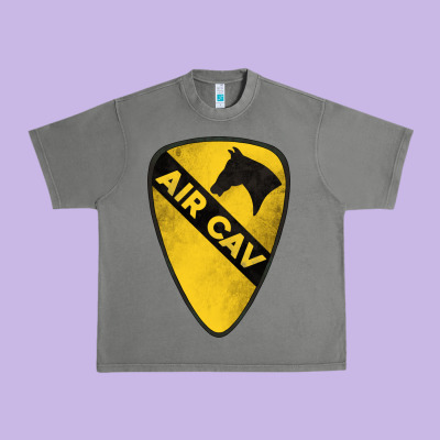 1st Cavalry Division Air Cav Urban Heavy Tee Designed By Jasminsmagicworld