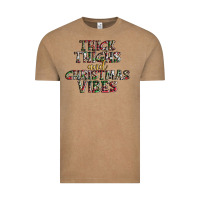 Vintage Coffee thick thighs and Christmas vibes Vintage Tee - AdoDesignShop