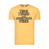 Vintage Mustard thick thighs and Christmas vibes Vintage Tee - AdoDesignShop