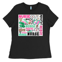 Black nurse Ladies Tee - Zillion Design Studio