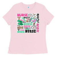 Bubblegum Pink nurse Ladies Tee - Zillion Design Studio