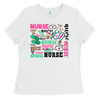 White nurse Ladies Tee - Zillion Design Studio