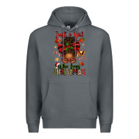 Rock just a girl who loves christmas afro messy bun Premium Hoodie - texasbilliewilder