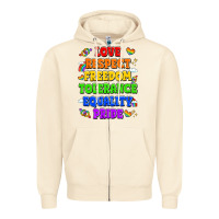 Sandshell love respect freedom tolerance equality pride Zipper Hoodie - LillyAllenDesigns