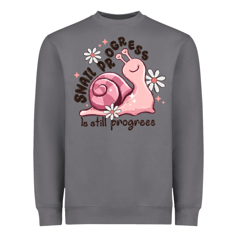 Snail Progress Is Stil Progress Heavyweight Sweatshirt by MaliasSmallBusiness | Teevron