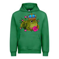 Emerald valentines day frog prince olivia Urban Hoodie - OliviaCreatesArt