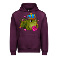 Mauve Wine valentines day frog prince olivia Urban Hoodie - OliviaCreatesArt