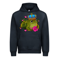 Navy valentines day frog prince olivia Urban Hoodie - OliviaCreatesArt