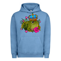 Pigment Pebble Blue valentines day frog prince olivia Urban Hoodie - OliviaCreatesArt