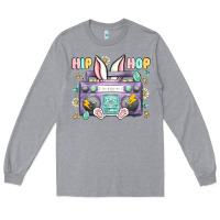 Heather Grey hip hop easter Long Sleeve Tee - MaliasSmallBusiness