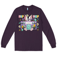 Plum hip hop easter Long Sleeve Tee - MaliasSmallBusiness