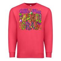 Cardinal Little miss Mardi Gras Premium Sweatshirt - NancyCooperArtShop