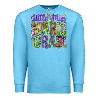 Ocean Blue Little miss Mardi Gras Premium Sweatshirt - NancyCooperArtShop