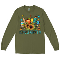 Army Green kindergarten Long Sleeve Tee - JahusDesignShop