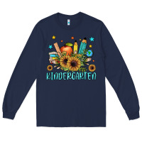 Navy kindergarten Long Sleeve Tee - JahusDesignShop
