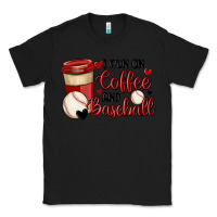 Black i run on coffee and baseball Classic Tee - MaliasSmallBusiness