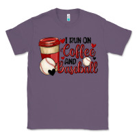 Lavender i run on coffee and baseball Classic Tee - MaliasSmallBusiness