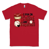 Red i run on coffee and baseball Classic Tee - MaliasSmallBusiness