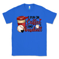 True Royal i run on coffee and baseball Classic Tee - MaliasSmallBusiness