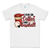 White i run on coffee and baseball Classic Tee - MaliasSmallBusiness