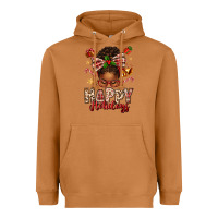 Meerkat happy holidays christmas afro messy bun Heavyweight Hoodie - texasbilliewilder