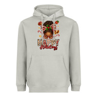 Moon Dust happy holidays christmas afro messy bun Heavyweight Hoodie - texasbilliewilder