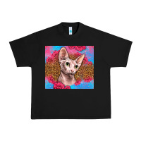 Black Western Sphynx Cat Urban Heavy Tee - LillyAllenDesigns