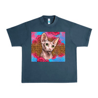 Midnight Navy Western Sphynx Cat Urban Heavy Tee - LillyAllenDesigns