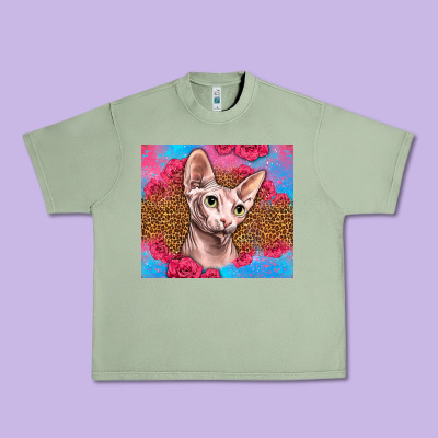 Western Sphynx Cat Urban Heavy Tee Designed By Lillyallendesigns