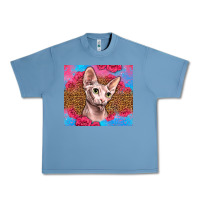 Pebble Blue Western Sphynx Cat Urban Heavy Tee - LillyAllenDesigns