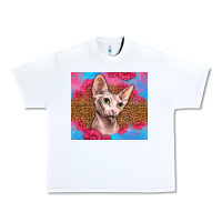 White Western Sphynx Cat Urban Heavy Tee - LillyAllenDesigns