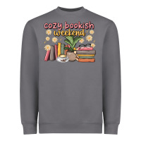 Cozy Bookish Weekend Heavyweight Sweatshirt | Teevron