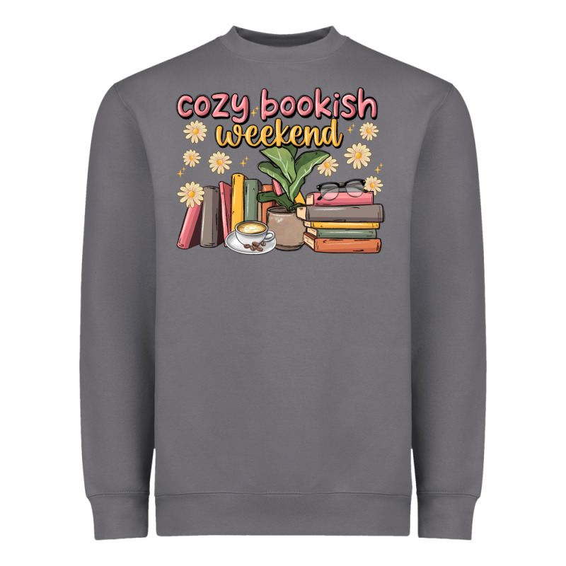 Cozy Bookish Weekend Heavyweight Sweatshirt by MaliasSmallBusiness | Teevron