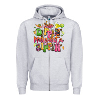Heather Grey chip dippin' margarita sippin' Zipper Hoodie - LillyAllenDesigns
