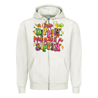 Oatmeal Heather chip dippin' margarita sippin' Zipper Hoodie - LillyAllenDesigns