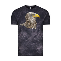 Cloud Black American White Sea Eagle Head Vintage Tee - LillyAllenDesigns