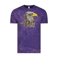 Cloud Purple American White Sea Eagle Head Vintage Tee - LillyAllenDesigns